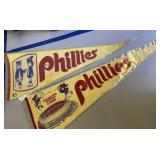 2 Felt Pennants. Philadelphia Phillies Veterans