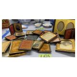 Antique Mini Picture Frames And Photos