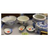 Asian Bowls, Vase, Mini Trinket Plates