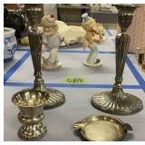 Silver Plates Decorative Candle Sticks Etc