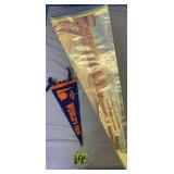 2 Felt Pennants. New York World