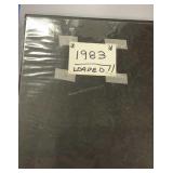 Black Binder 1983 Loaded Baseball Cards