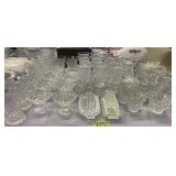 American Fostoria. Glasses, Sherberts, Creamer American Fostoria. Glasses, Sherberts, Creamer