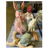 Rosbro Style Rabbit, Vintage Vinyl Stuffed Rosbro Style Rabbit, Vintage Vinyl Stuffed
