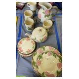 Franciscan Desert Rose Dish, Bowl, Trivets, Franciscan Desert Rose Dish, Bowl, Trivets,