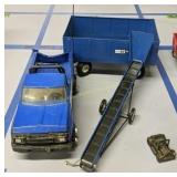 Tonka Truck, Blue Trailer With Conveyer Belt