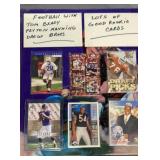 Purple Binder With Football Cards. Lots Of Real