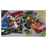 Diecast Cars. Ambulance, Hauler, Fire Truck Etc