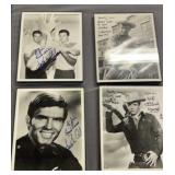 4 Autographed Photographs.