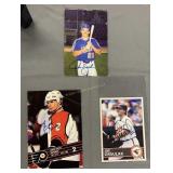 3 Three Autographed Sports Cards. Markow, Joe