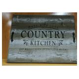 Wooden Farmhouse Country Noodle Board Stove Top