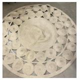 72" Braided Round Woven Rug