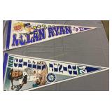 2 Felt Pennants Ken Griffey Jr, Nolan Ryan 2 Felt Pennants Ken Griffey Jr, Nolan Ryan