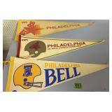 3 Felt Pennants. 1982 Philadelphia Stars, 3 Felt Pennants. 1982 Philadelphia Stars,