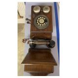 Wall Mount Oak Bell Telephone Wall Mount Oak Bell Telephone