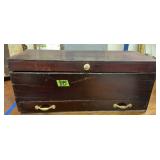Antique Tool Box But Dovetailed Corners, Bottom Antique Tool Box But Dovetailed Corners, Bottom