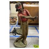 Travis Fundraiser. Bronze Golfer Sculpture