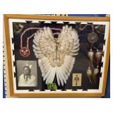 Native American Framed Shadow Box With Native American Framed Shadow Box With