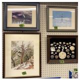 4 Framed Pictures. Photographs, Lighthouse Art, 4 Framed Pictures. Photographs, Lighthouse Art,