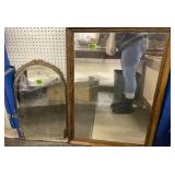 Pair Of Wall Mirrors, Up To 40" Tall