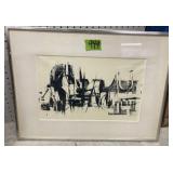 Dresser 1968 Abstract Art Montype Print Signed, Dresser 1968 Abstract Art Montype Print Signed,