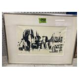 Dresser 1968 Abstract Art Montype Print Signed,