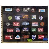 Train Related Framed Patches. Conrail, Southern