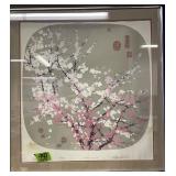 Signed Numbered Cherry Blossom Oriental Style Signed Numbered Cherry Blossom Oriental Style
