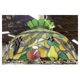 Hanging Stained Glass Kitchen Light Fixture With