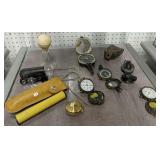 Collection Of Vintage Compasses, Candy Glass Collection Of Vintage Compasses, Candy Glass