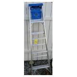 Werner Aluminum Ladder. Side Yard Werner Aluminum Ladder. Side Yard