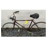 Vintage Brown College Sport Sr Bicycle. Side Yard Vintage Brown College Sport Sr Bicycle. Side Yard