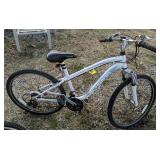 White Schwinn Sidewinder Mountain Bicycle. Side