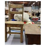 25" Child Side Chair, Primitive Pine Stool 25" Child Side Chair, Primitive Pine Stool