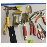 Gardening Tools. Bulb Planter, Weeder, Trowels,