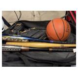 Sporting Items. Basketball, Baseball Bats, Mitts Sporting Items. Basketball, Baseball Bats, Mitts