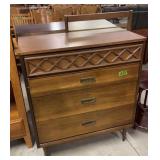 Mcm Bassett Furniture Cherry Tall Dresser With