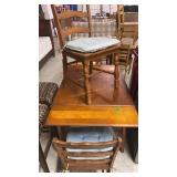48x30" Cherry Table, 3 Side Chairs 34" 48x30" Cherry Table, 3 Side Chairs 34"