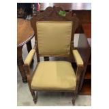 39" Victorian Walnut Armchair