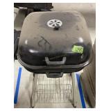 Charcoal Grill With Cast Iron Griddle Pan Charcoal Grill With Cast Iron Griddle Pan