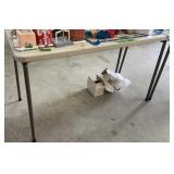 Folding Plastic Table 48x24". Items On Top Not Folding Plastic Table 48x24". Items On Top Not