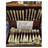 Travis Fundraiser. Silver Plate Flatware Set.