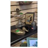 Vintage Oil Lamp Brass Duct Insulator Etc