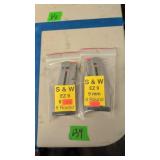 Pair s&w ez 9 9 mm clips eight rounds new