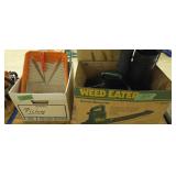 Weed eater blower paint tray and supplies etc