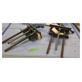 Pair of woodworkers bench vices
