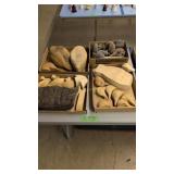 Lot of duck decoy blanks heads etc