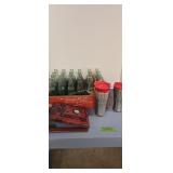 Vintage wooden Coca-Cola crate with bottles m