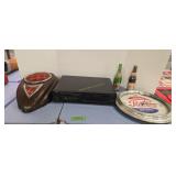 Vintage MCM remote speaker disc player PepsiCola