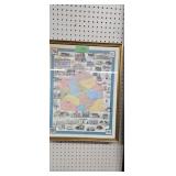 Sussex county Delaware map 18x23